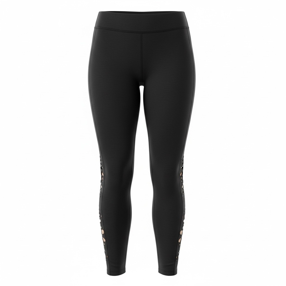 Torrid Black High-Waist Leggings with Cutout Detail
